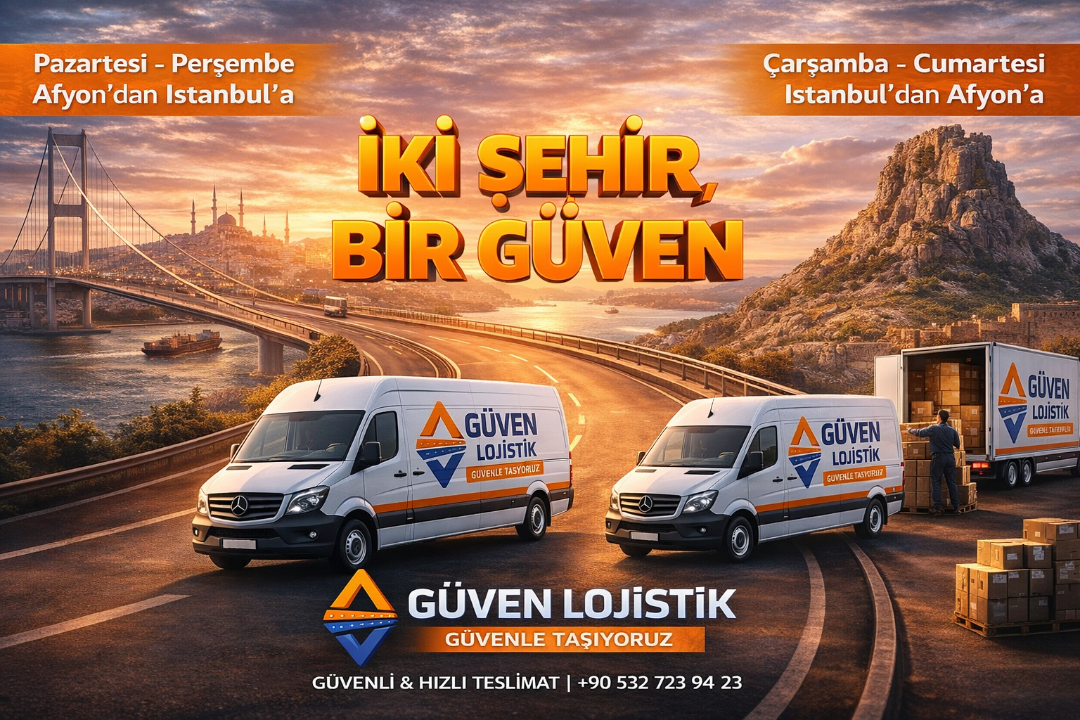 Güven Lojistik operasyon merkezi ve lojistik süreçleri